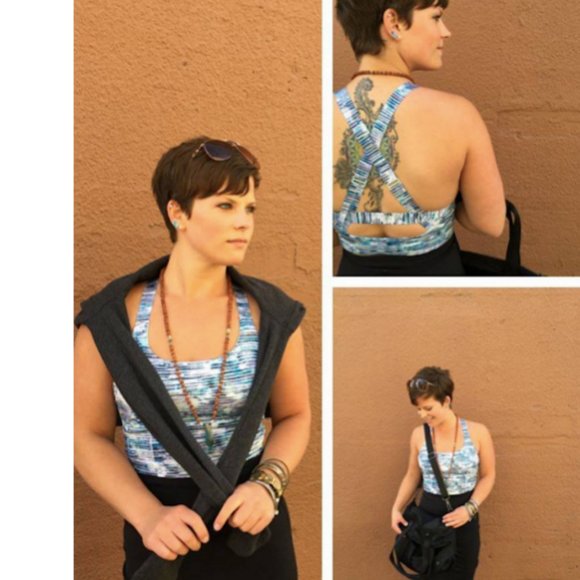 Lululemon Pure Practice Bra Blurry Belle Multi - Picture 10 of 14